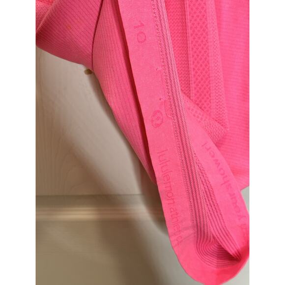 Lululemon Swiftly Tech Racerback Tank Top Shirt Sz 10 Figue Hot Pink Raspberry - Picture 8 of 10